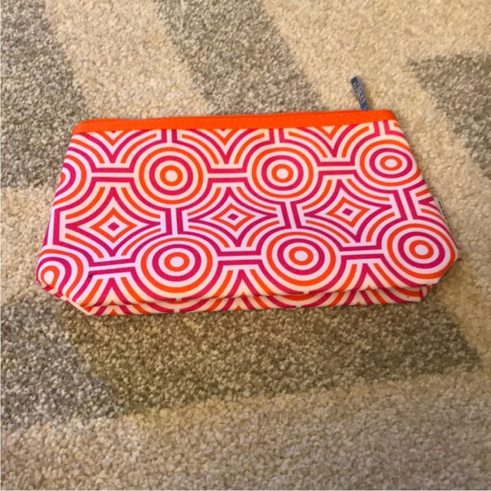 Clinique Pink and Orange Clutch